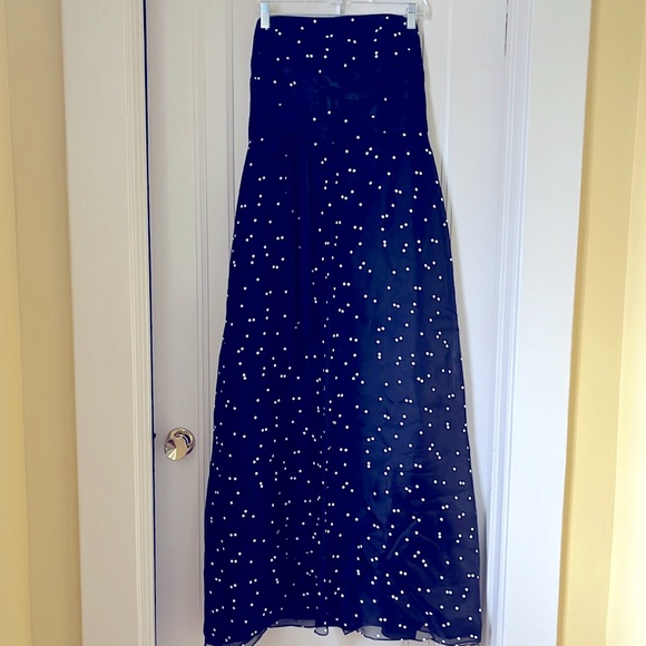 Kay Unger Dresses & Skirts - Kay Unger Black White Dot Prom Dress Formal Bow Size 10